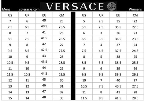 versace collection shoes size chart|how do Versace shoes fit.